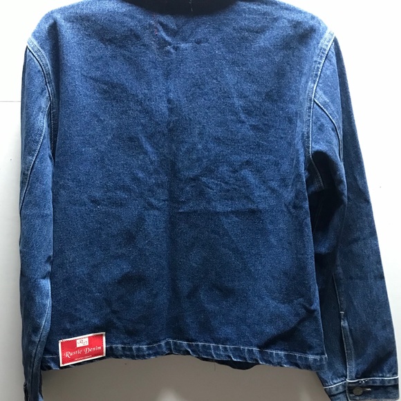 RUSTIC DENIM Women's  Full Zipper Jean Jacket #117636 Large - Picture 4 of 7